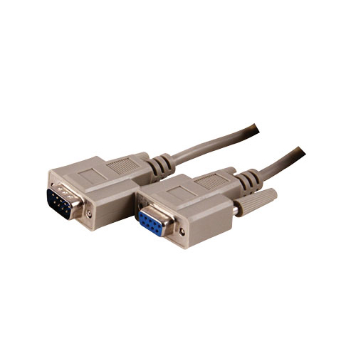 Serial Cable, RS-232 DB9 M to DB9 F,  0.3 m / 1 ft